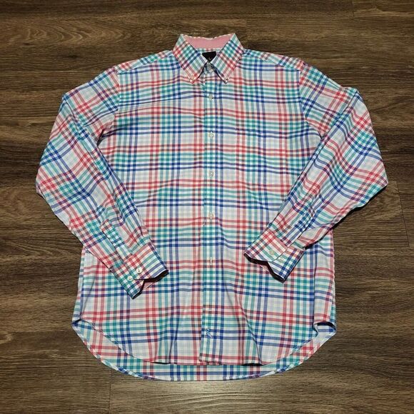 Tailorbyrd 100% Cotton, Classic Fit Button Up Shirt Mens Medium - Picture 1 of 9